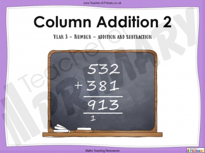 Column Addition 2 - Year 3